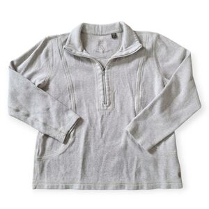 Tommy Bahama Quarter-Zip Pullover Sweatshirt, Beige - Size Medium